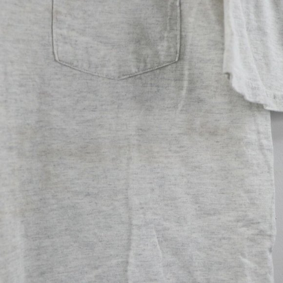 Vintage Streetwear Blank Short Sleeve Shirt Gray - Picture 4 of 8